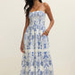 Z Supply Nadine Palm Maxi Dress- Nautical