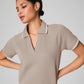Spanx SPANX® AirEssentials Pique Polo Top -Ash