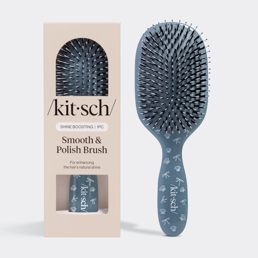 Kitsch Smooth & Polish Brush-Coastal Blue Print