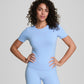 Spanx Bare Naked Bicep Tee - Hydrangea