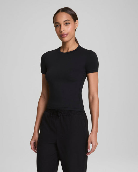 Spanx Bare Naked Bicep Tee - Very Black
