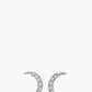 Spartina 449 SLV Stud Earrings- Guiding Light/Crescent-Silver