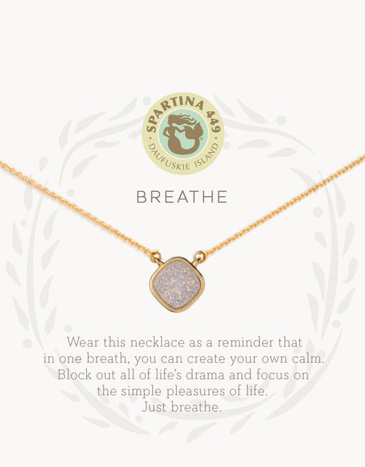 Spartina 449 Sea La Vie 18" Necklace - Breathe/Cream Druzy