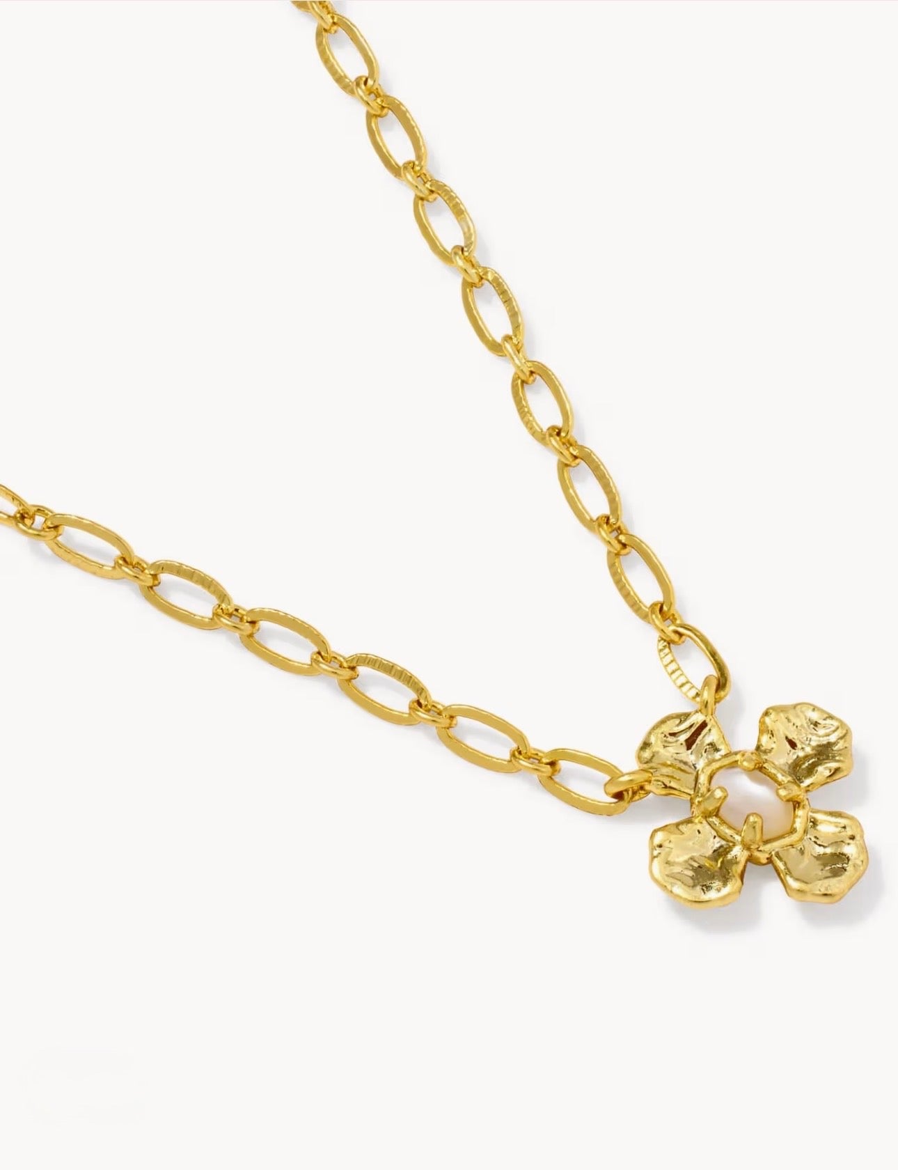 Kendra Scott Leanne Short Pendant Necklace - Gold Natural MOP