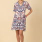 Hale Bob "Bethany" Jersey Dress-Blue