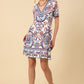 Hale Bob "Bethany" Jersey Dress-Blue
