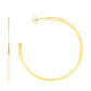 LeMel Flat Gold Hoop Earrings-Large
