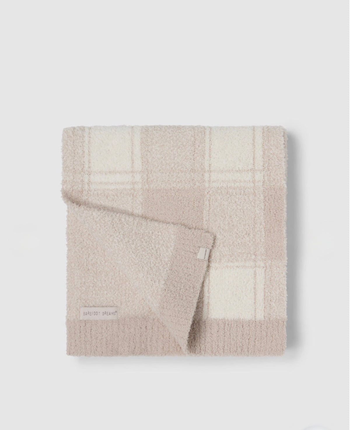 Barefoot Dreams Buffalo Plaid Scarf-Stone Multi