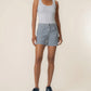 Kut from the Kloth "Jane" High Rise Long Short-Navy/Ivory