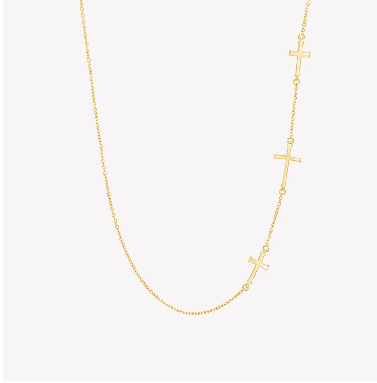Rizen Calvary Cross Necklace-Gold
