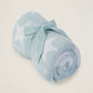 Barefoot Dreams CozyChic® Dream Receiving Blanket-Aqua Ice Stars