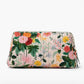 Rifle Paper Co. "Dahlia" Quilted Cosmetic Pouch-Large
