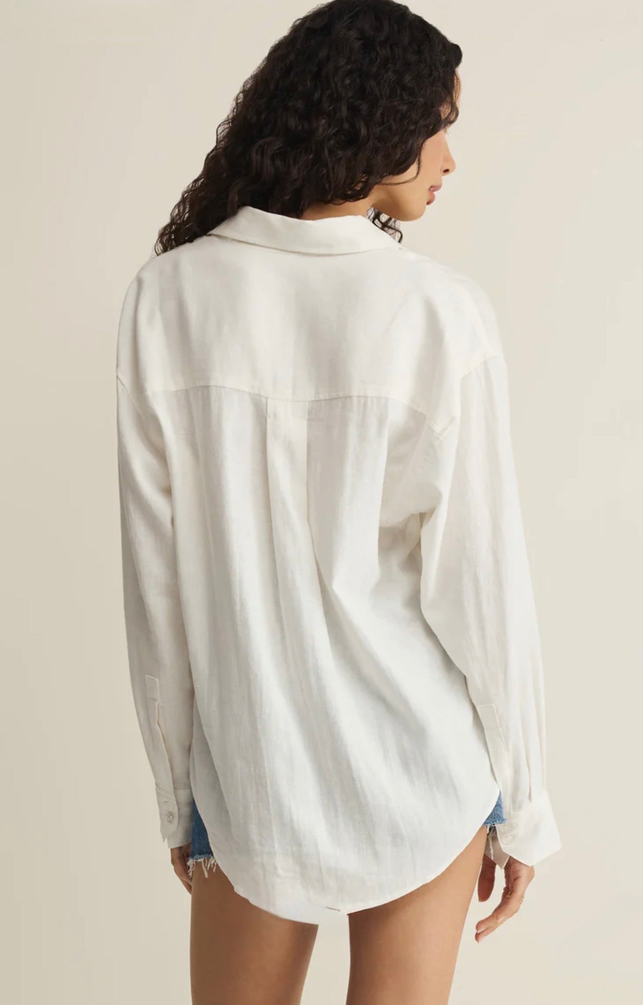 Z Supply Signature Button Up Top-White