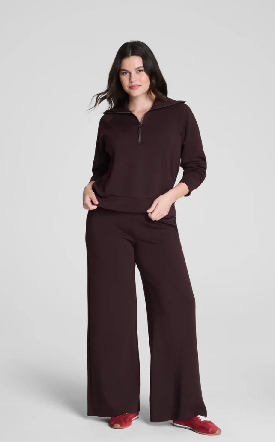 Spanx Air Essentials Wide Leg Pant-Truffle