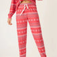 PJ Salvage "Snowflake Kisses" Jammie Pant- Red