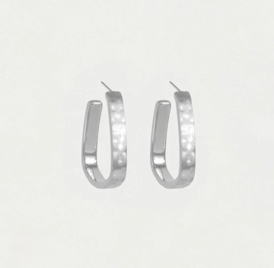 Dean Davidson Nomad Mini Square Hoops - Silver
