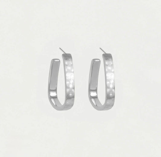 Dean Davidson Nomad Mini Square Hoops - Silver