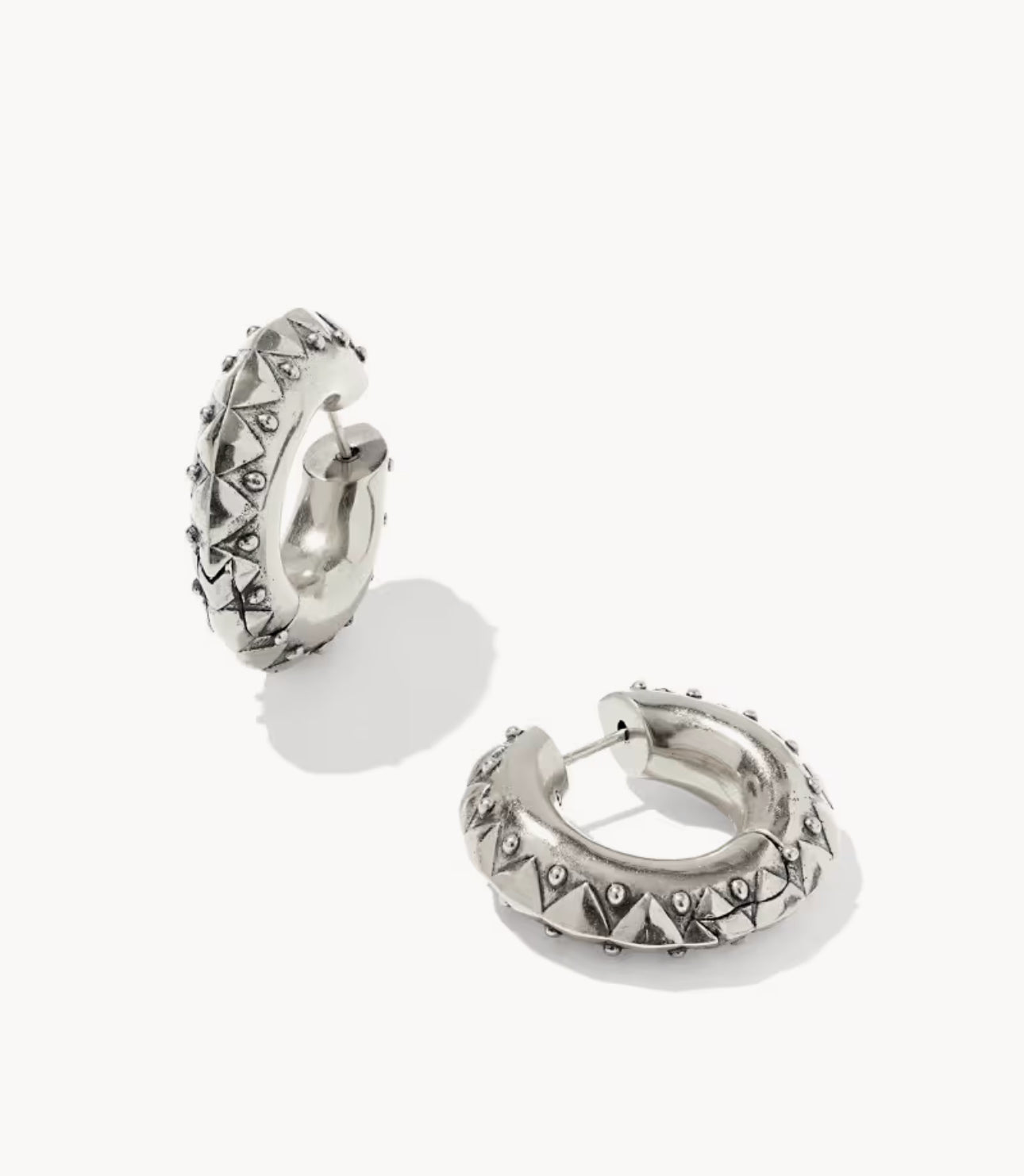 Kendra Scott Catherine Hoop Earring-Vintage Silver