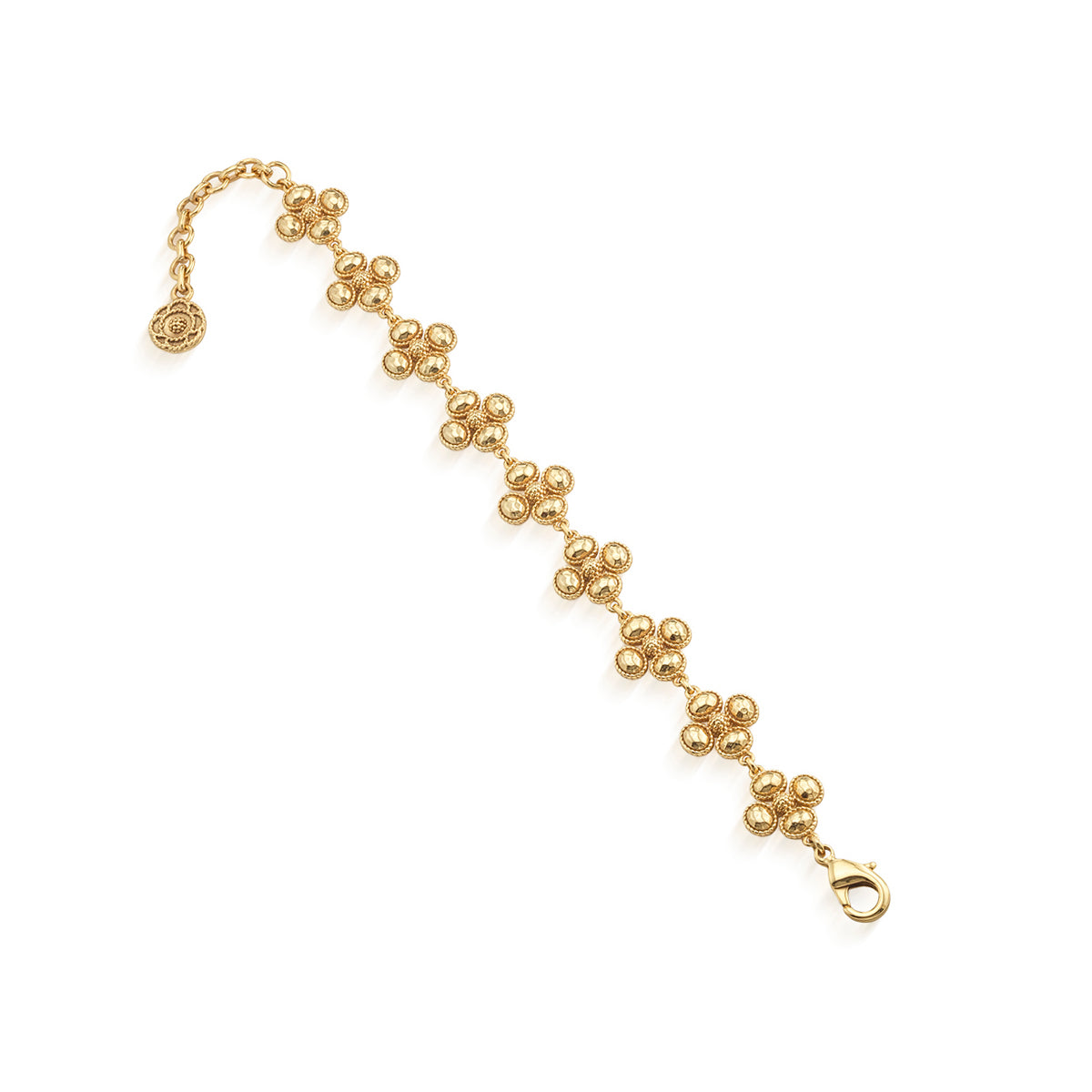 Capucine de Wulf “Berry Clover” Linear Bracelet, 7"+2" - Gold