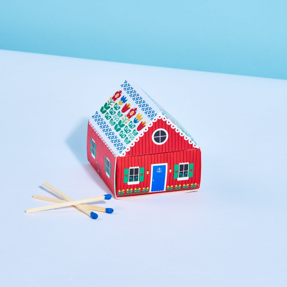 Kala Style Soap Co. Tiny Living Matchbox Cottage-Red