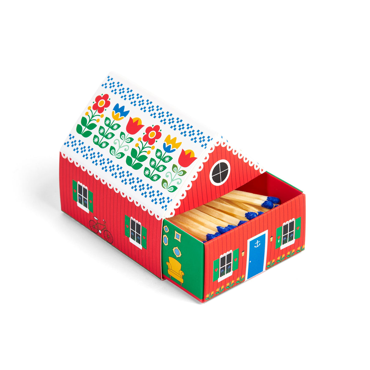 Kala Style Soap Co. Tiny Living Matchbox Cottage-Red