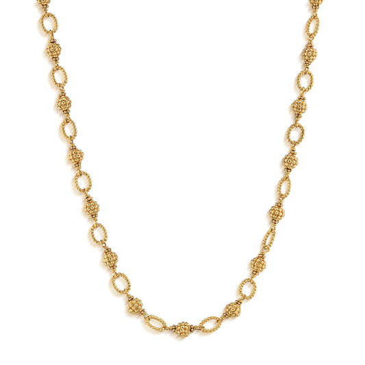 Capucine de Wulf “Berry & Bead” Chain Necklace 18"-Gold