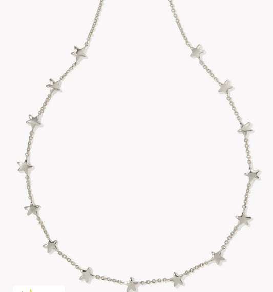 Kendra Scott Sierra Star Strand Necklace -Silver