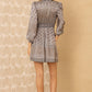 Hale Bob “Hunter” Long Sleeve Dress-Black