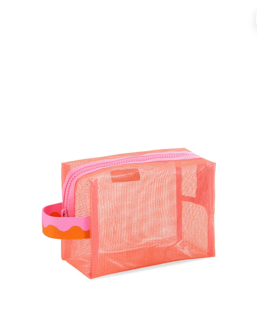Shiraleah "Camden" Mesh Zip Pouch-Orange