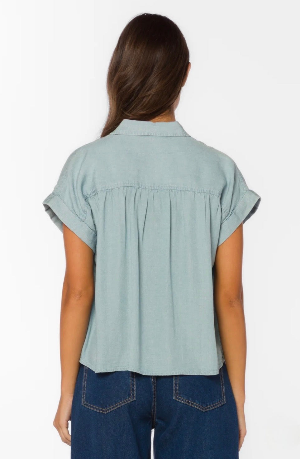 Velvet Heart "Xander" S/S Top- Catalina Sky