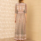 Hale Bob Maxi Dress - Pink Floral 3/4 Sleeves