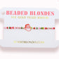 Beaded Blondes "Santa" Holiday Sprinkle Bracelet -Standard 6.75"