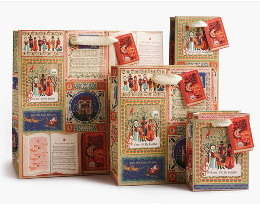 Rifle Paper Co. “Christmas Carolers” Gift Bags - Available in 3 Sizes