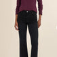 Kut from the Kloth "Noelie" Scoop Neck Long Sleeve Top-Berry