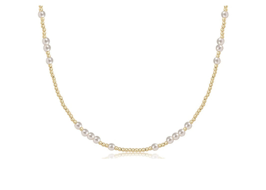 Enewton 17" Choker Hope Unwritten 4mm Pearl