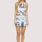 Lost + Wander “Azure Paradiso” Romper - Cream/Blue