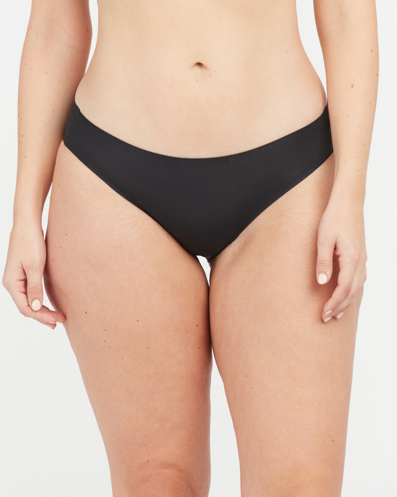Spanx SPANXsmooth® Fit-To-You Bikini 3-Pack Box - Very Black/Toasted Oatmeal/Vintage Rose - One Size