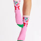 Shiraleah "Merry & Bright" Socks-Pink