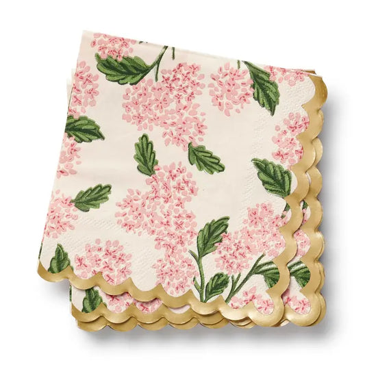 Rifle Paper Co. "Pink Hydrangea" Cocktail Napkins
