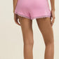 Z Supply Amour Lace Trim Short-Pink Crush