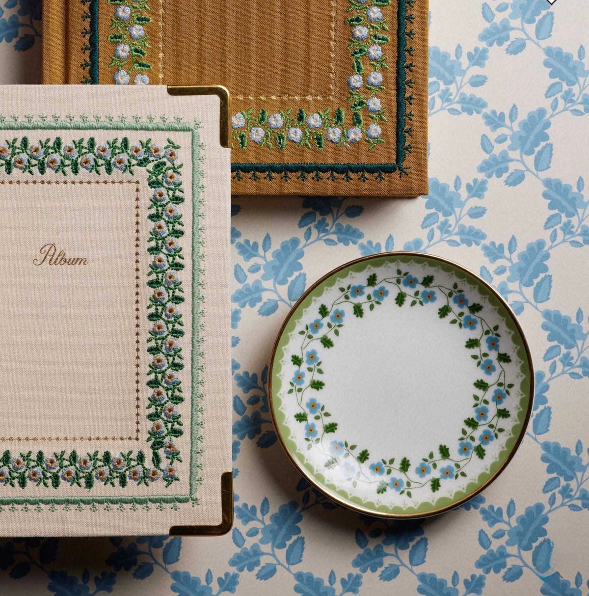 Rifle Paper Co. "Paisley Vines" Porcelain Ring Dish- Portico