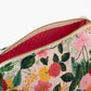 Rifle Paper Co. "Dahlia" Quilted Cosmetic Pouch-Large