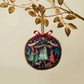 Rifle Paper Co. "Nativity"  Embroidered Ornament