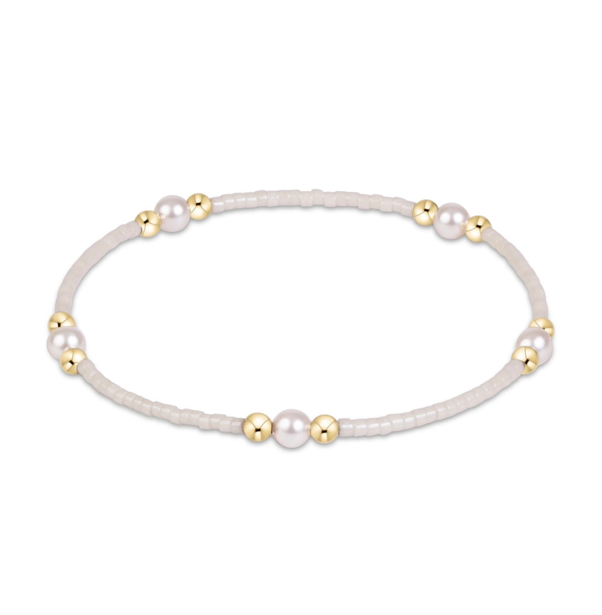 Enewton “Hope Purpose” Pearl Bracelet - Milkshake