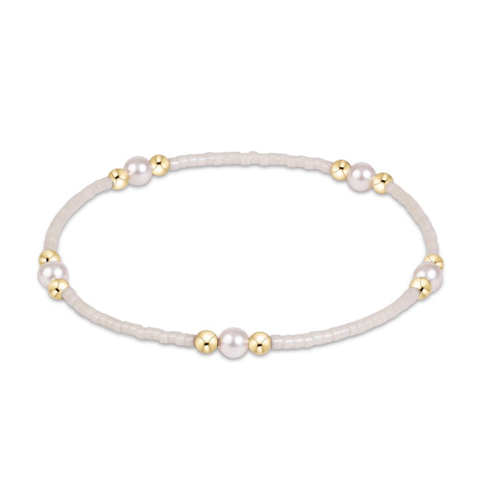 Enewton “Hope Purpose” Pearl Bracelet - Milkshake