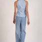 Elan “Posie” Sleeveless Top-Light Blue