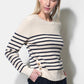 Greylin “Libby” Stripe Sweater- Almond
