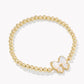 Kendra Scott Haley Bow Stretch Bracelet-Gold Ivory MOP