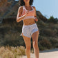 Free People Movement "Go To" Stripe Bra-Burning Up Combo