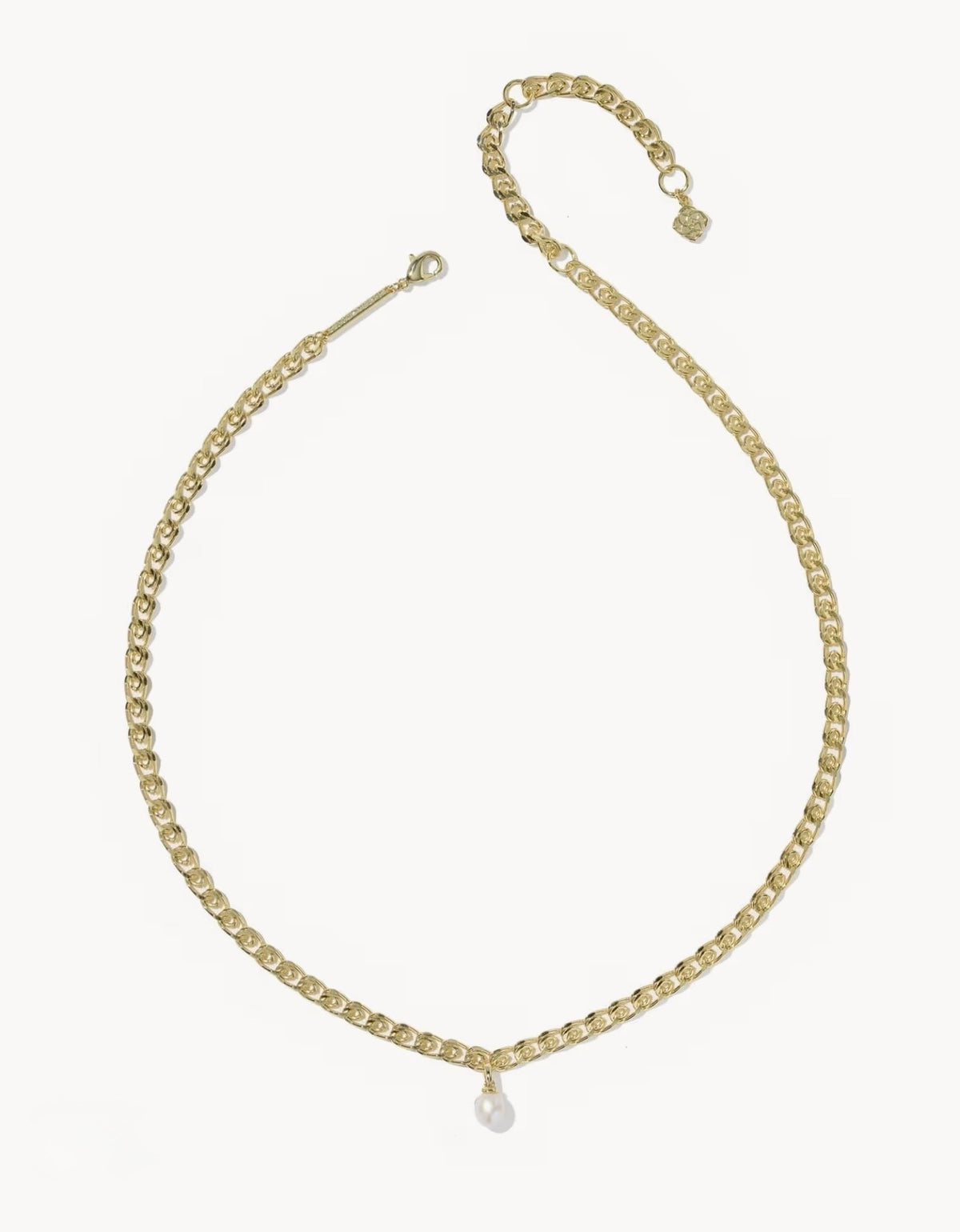 Kendra Scott Oakland Pearl Chain Necklace-Gold Freshwater Cultured Pearl